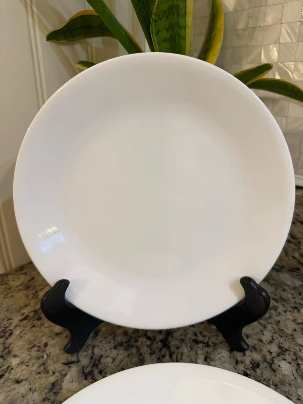 Corelle Winter Frost White Classic White Salad Luncheon Plates 8.5” Set of 6